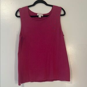 Coldwater creek pink/purple Sleeveless Boxy Tank Top size L 14/16.